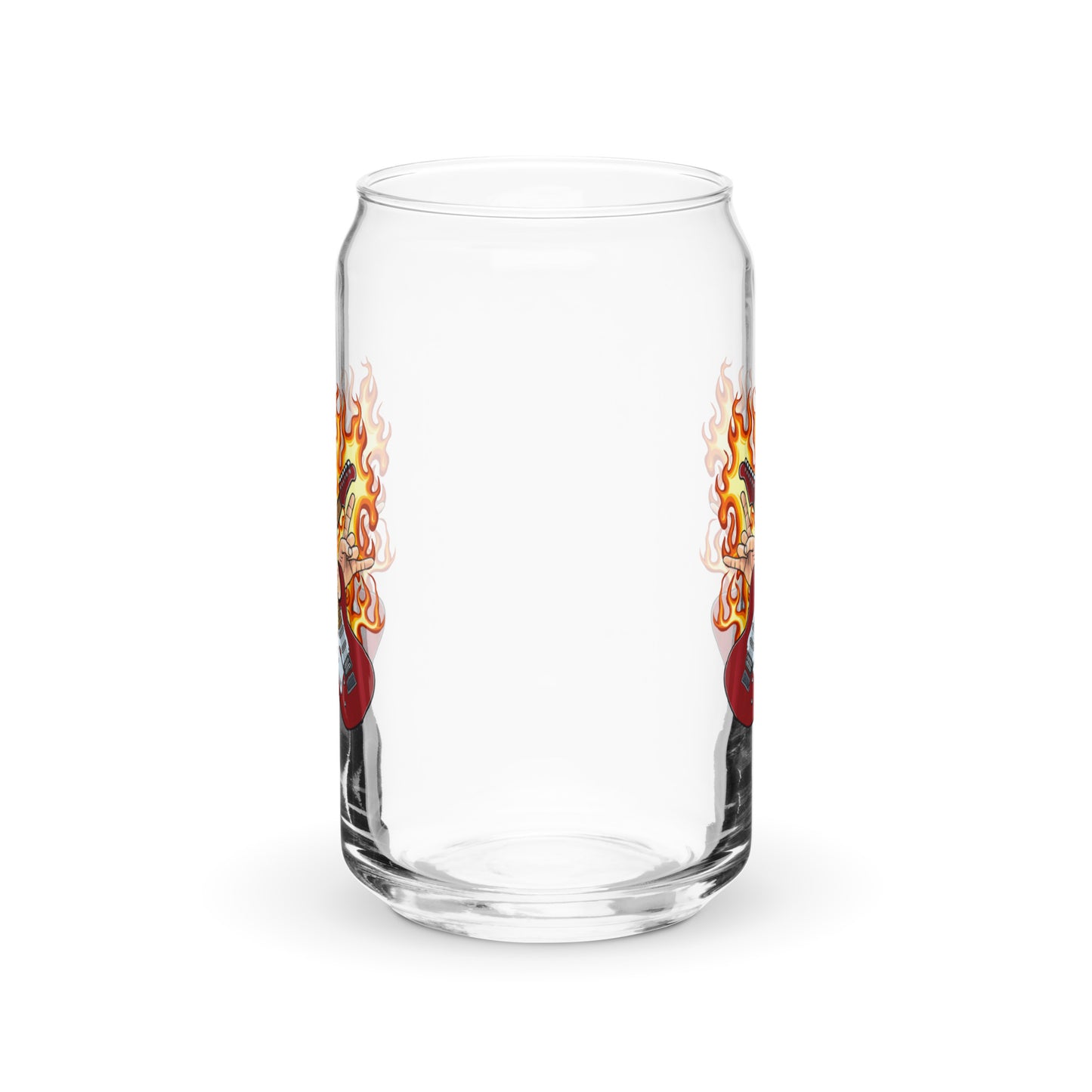 Rock N Roll Can-Shaped Glass