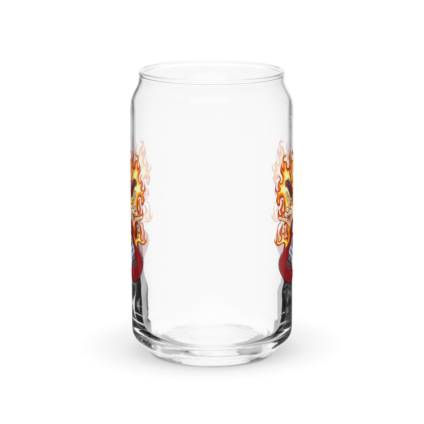 Rock N Roll Can-Shaped Glass