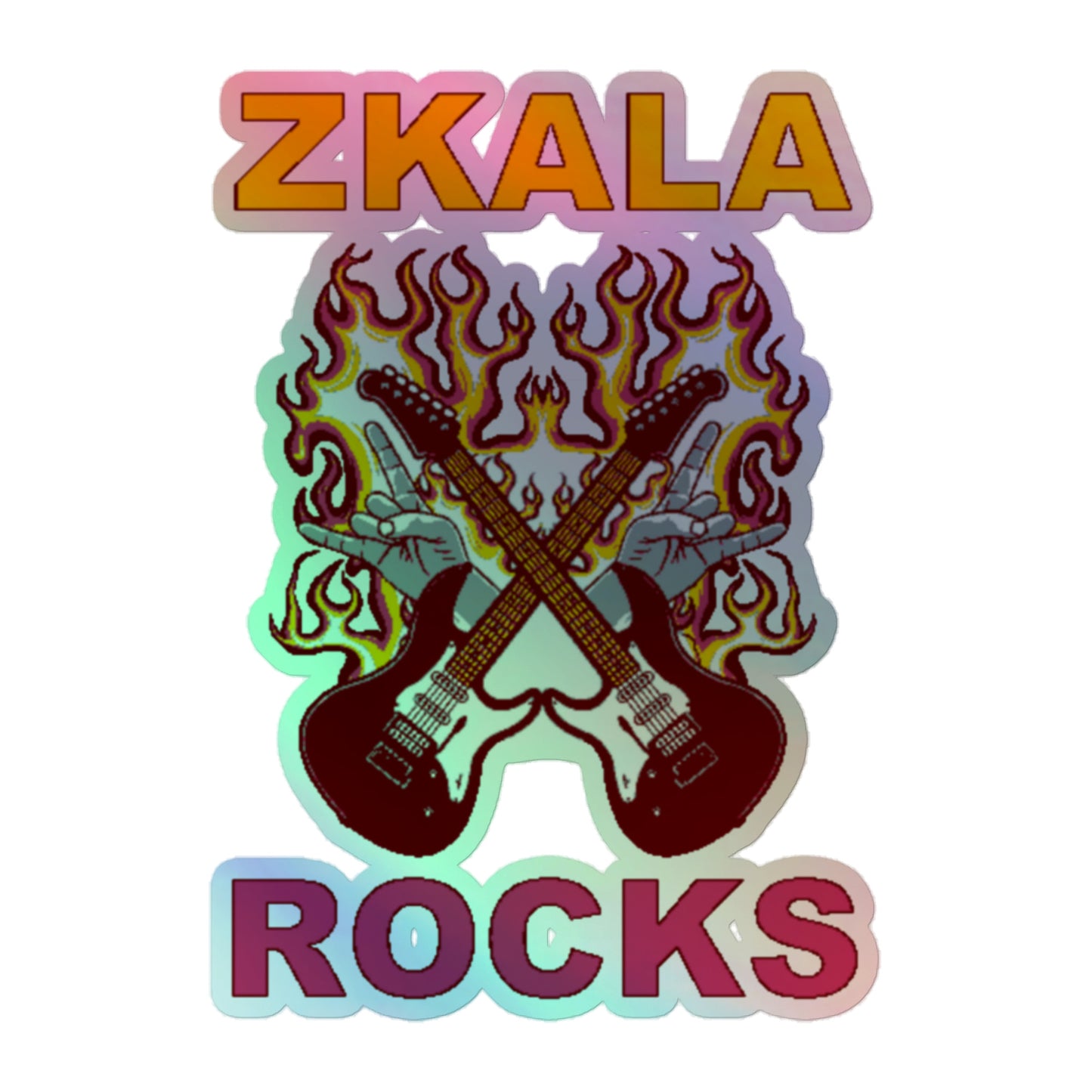 Zkala Rocks Holographic Stickers